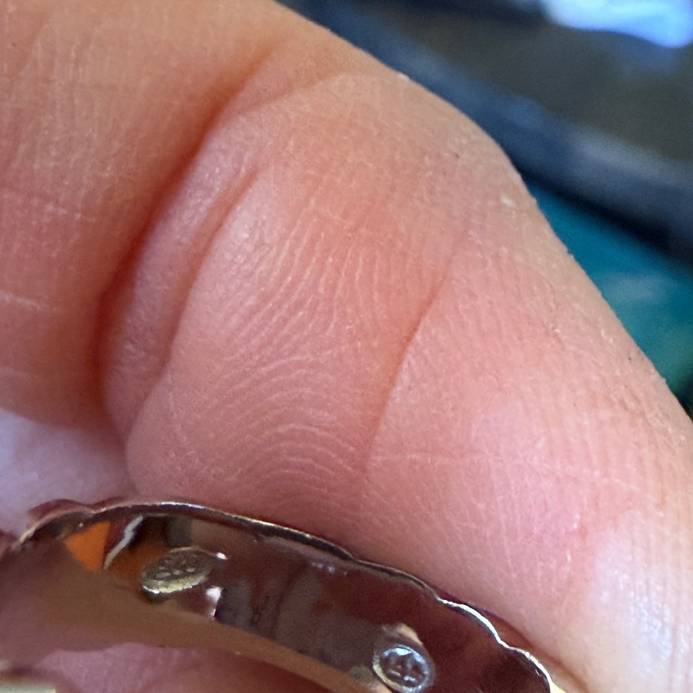 Sterling silver 925 topaz ring, weighs 12.26 grams - Picture 8 of 14